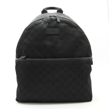 GUCCI GG nylon backpack, leather, black, 190278