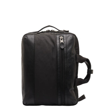 COACH Terrain Handbag Backpack Shoulder Bag 3WAY F59944 Black Canvas Leather Men's