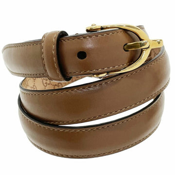 GUCCI Belt Women's Leather Brown Size 80 309900  Narrow Thin for Women AA-12729