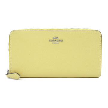 COACH Round long wallet Yellow leather F16612SVOG0