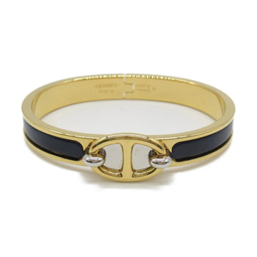 HERMES Mini Click Chaine d'Ancre Bangle Gold Gold Plated