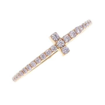 TIFFANY Ring T Diamond Wire Band AU750 YG Size 10.5 Full Women's  & CO