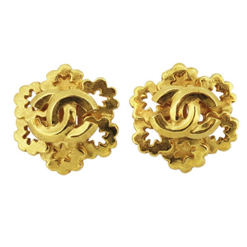 CHANEL earrings here mark GP plated gold 96P ladies