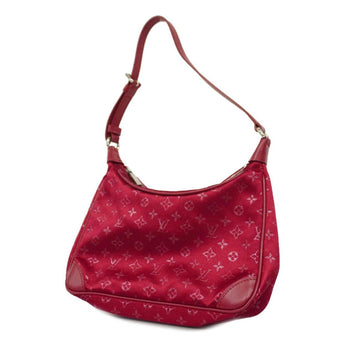 LOUIS VUITTON Handbag Monogram Satin Little Boulogne M92351 Red Ladies