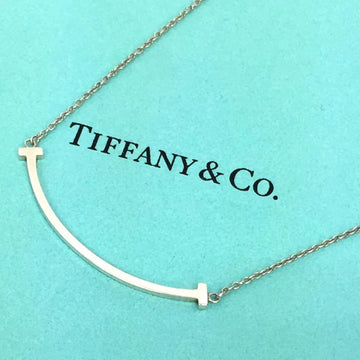 TIFFANY & Co.  T Smile Pendant Necklace AG925 Silver aq9392