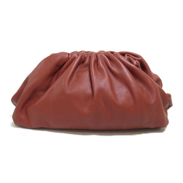 BOTTEGA VENETA Clutch bag Brown Lambskin [sheep leather]