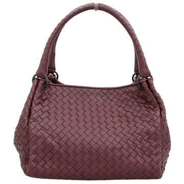 BOTTEGA VENETA Parachute Handbag Leather Bordeaux 428047