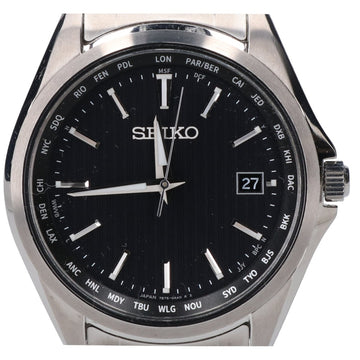SEIKO SBTM291 7B75  Selection Solar Radio Wristwatch Silver Men's