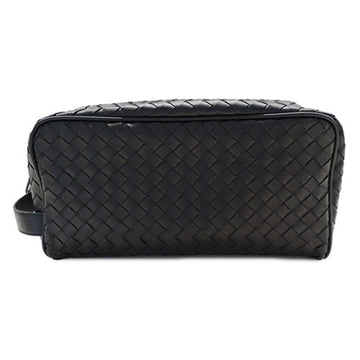 BOTTEGA VENETA BOTTEGAVENETA Bag Men's Brand Clutch Second Handbag Leather Intrecciato Black 244706
