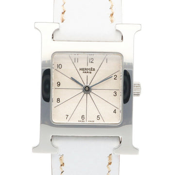 HERMES H Watch Wristwatch Stainless Steel HH1.210 Quartz Ladies