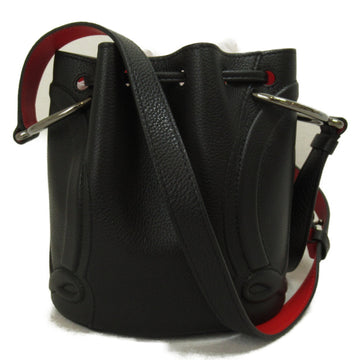 CHRISTIAN LOUBOUTIN Shoulder Bag Black Calfskin [cowhide] 3235080CM53