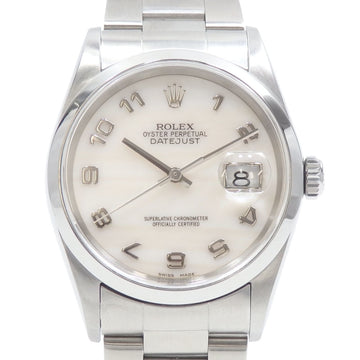 ROLEX Datejust Men's 16200 Automatic P serial number Made around 2000 SS Wristwatch winding