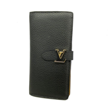 LOUIS VUITTON Long Wallet Taurillon Vertical M81330 Noir Ladies