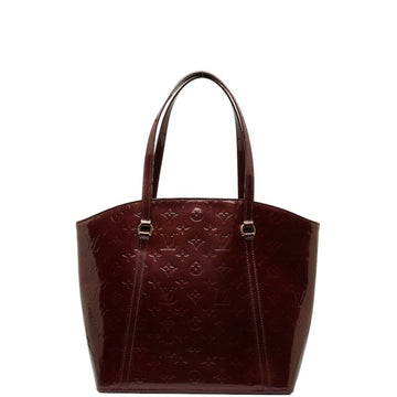 LOUIS VUITTON Monogram Vernis Avalon GM Handbag Tote Bag M91742 Rouge Fauvist Purple Patent Leather Women's