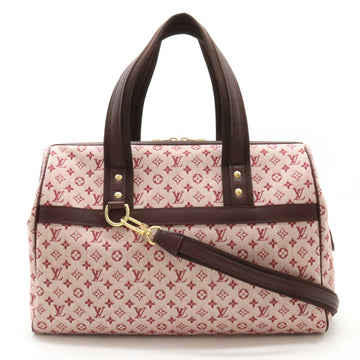 LOUIS VUITTON Monogram Josephine GM Handbag Boston Bag Shoulder Cherry M92213