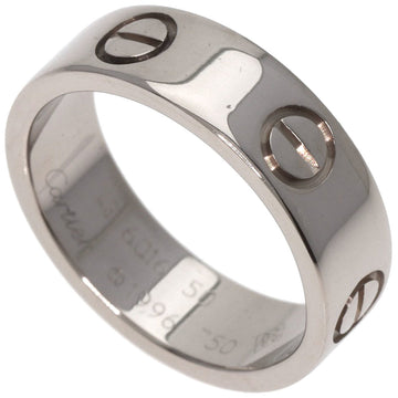 CARTIER Love Ring #50 Ring, K18 White Gold, Women's