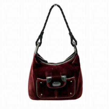 CHLOeChloe  Velor Leather Wine Red Bag Handbag Ladies