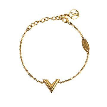 LOUIS VUITTON Essential V Bangle Bracelet M61084 Gold Plated Women's