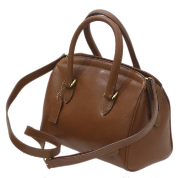 COACH 2way bag handbag shoulder leather brown 4410