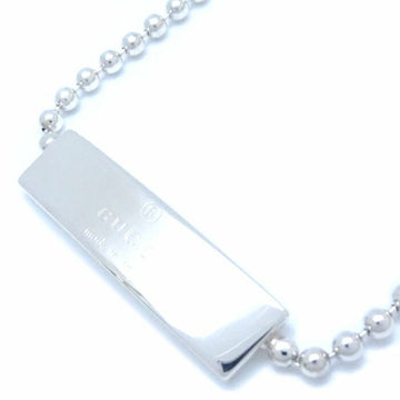 GUCCI Plate Choker Necklace 32.5cm Silver 925 291818