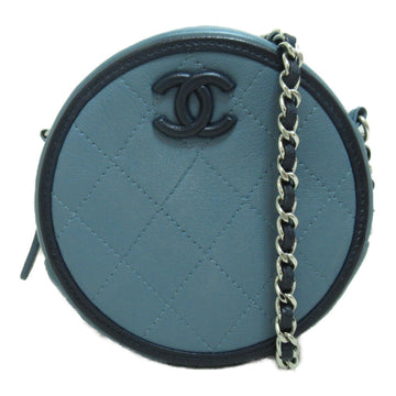 CHANEL ChainShoulder bag Blue Lambskin [sheep leather]