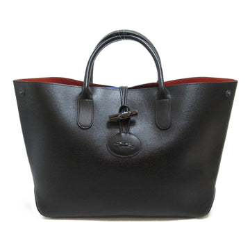 LONGCHAMP Rozo Tote Bag Black Black leather 1986871001