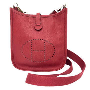 HERMES Evelyn TPM Shoulder Bag Pochette Rouge Red A Stamp [2017 Production]