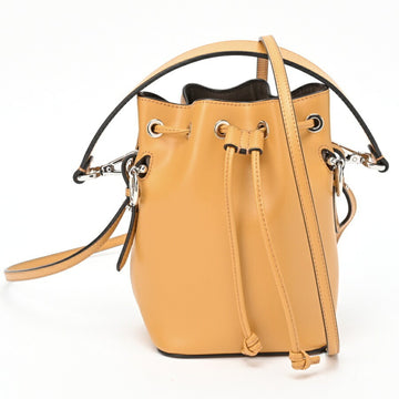 FENDI Mon Tresor Bag 8BS010 Leather Yellow [Yellow]