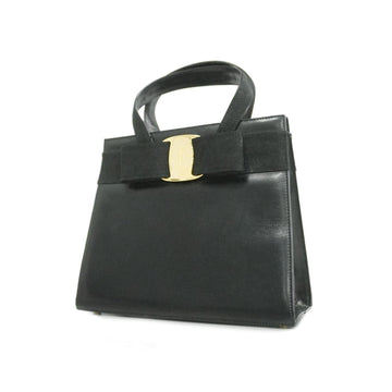 SALVATORE FERRAGAMO Handbag Vara Leather Black Ladies