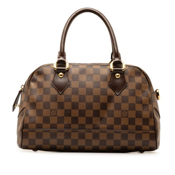 LOUIS VUITTON Damier Duomo Handbag Boston Bag N60008 Brown PVC Leather Women's