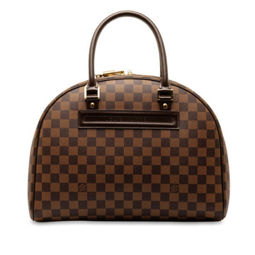 LOUIS VUITTON Damier Nolita Handbag N41455 Brown PVC Leather Women's