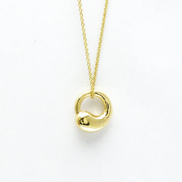 TIFFANY Eternal Circle Yellow Gold [18K] No Stone Men,Women Fashion Pendant Necklace [Gold]