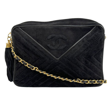 CHANEL ChainShoulder Shoulder Bag V Stitch Suede 2000 A5 Women's I111624131