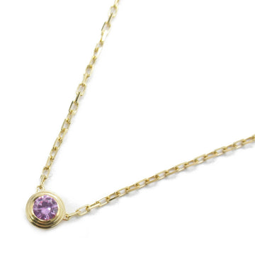 CARTIER Saphir Leger Pink Sapphire Necklace Necklace Pink K18PG[Rose Gold] Pink sapphire Pink