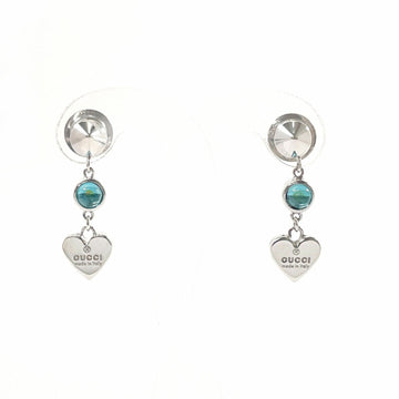 GUCCI Heart Earrings Silver 925/Blue Topaz Women's F3123552