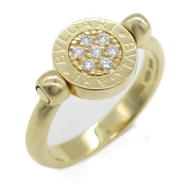 BVLGARI bulgari bulgari flip diamond ring Ring Clear K18 [Yellow Gold] Clear