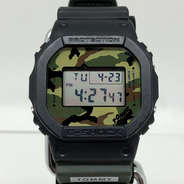 CASIOG-SHOCK  Watch DW-5600VT TOMMY Collaboration Digital Black Camouflage Khaki Men's Mikunigaoka Store ITJXBLCE826A
