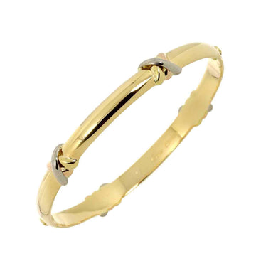 CARTIER Thread Bracelet #17 K18 YG WG PG 750 Three Gold Color Trinity
