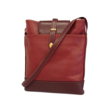 CARTIER Shoulder Bag Must Leather Red Ladies