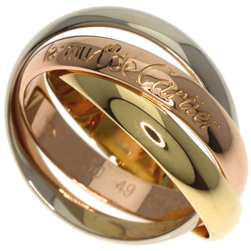 CARTIER Trinity #49 Ring, K18 Yellow Gold/K18WG/K18PG, Women's,