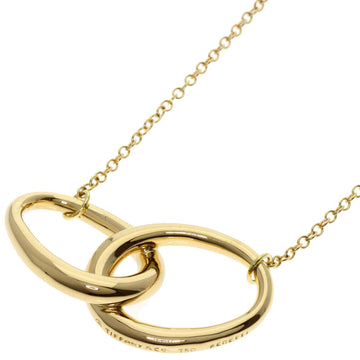 TIFFANY Double Loop Necklace K18 Yellow Gold Women's &Co.