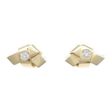 CARTIER knot diamond pierced earrings Pierced earrings Clear K18PG[Rose Gold] Clear
