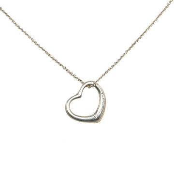 TIFFANY Heart Necklace SV925 Silver Women's &Co.