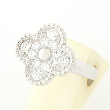VAN CLEEF & ARPELS Alhambra Ring K18WG Diamond #53[13] B-154303