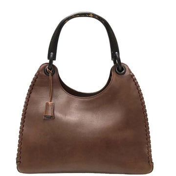 GUCCI Shoulder Bag Leather Brown 106236 Women's