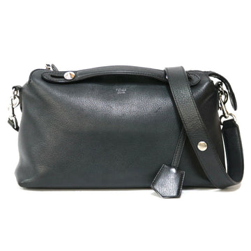 FENDI Visaway Shoulder Bag Leather Black Ladies  Handbag BRB00000320006110