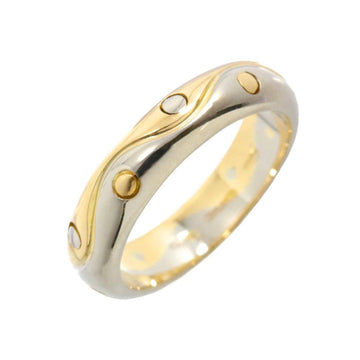 BVLGARI Onda Ring, size 11, K18, YG, WG, yellow and white gold, 750, combination wave ring, Ring