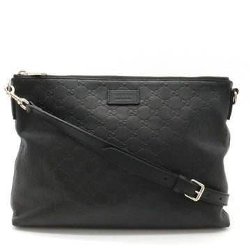 GUCCIssima clutch bag shoulder leather black 473882