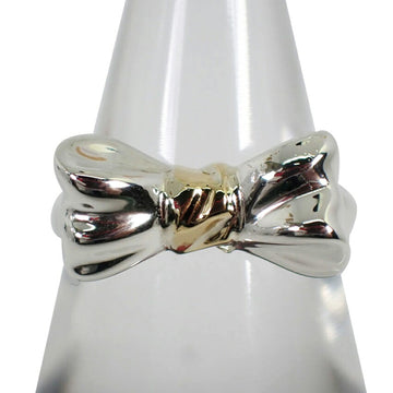 TIFFANY 925/750 Ribbon Combination Ring Size 9