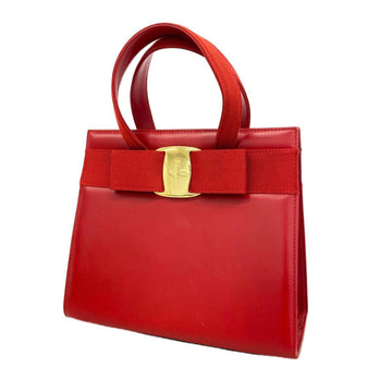 SALVATORE FERRAGAMO Vara Leather Red Handbag for Women